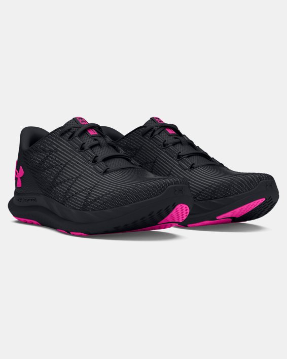 Women's UA Speed Swift Running Shoes in Black image number 3